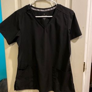 Black scrub top